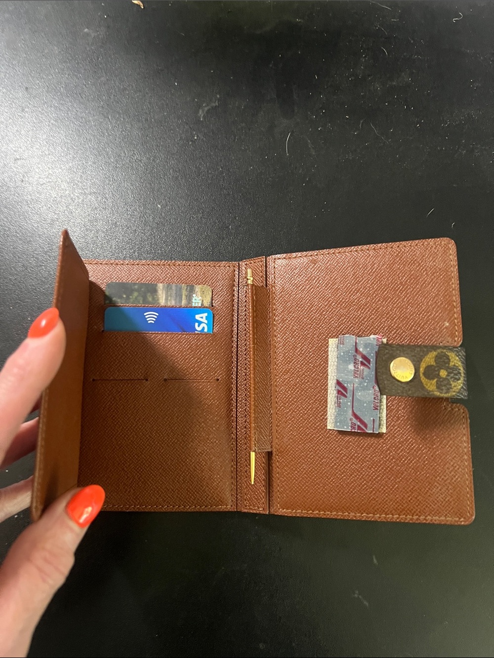 Authentic Vintage Louis Vuitton Brown Monogram Wallet (phone/other electronic) - Picture 7 of 11